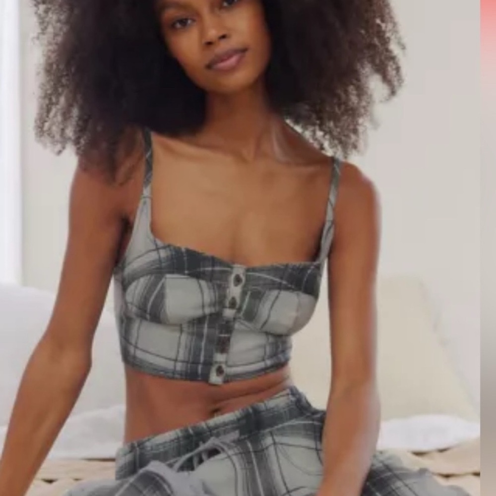 Plaid Crop Top